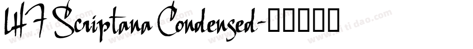 LHF Scriptana Condensed字体转换